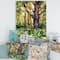 Designart - Large Tree In Autumn Forest - Lake House Canvas Wall Art Print
